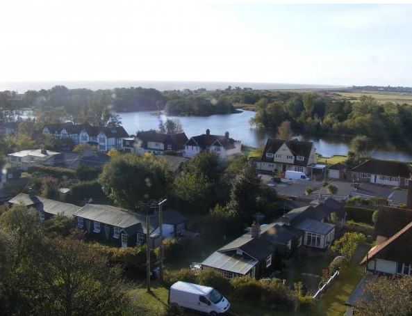 Thorpeness, visione panoramica dalla House in the clouds