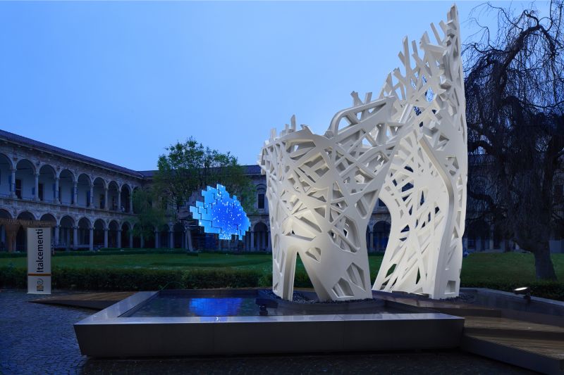 Installazione che richiama il Padiglione Italia all'Expo 2015 per il fuori salone 2014 - Credit Foto: EntreePIC, Mario Carrieri Installazione che richiama il Padiglione Italia all'Expo 2015 per il fuori salone 2014 - Credit Foto: EntreePIC, Mario Carrieri