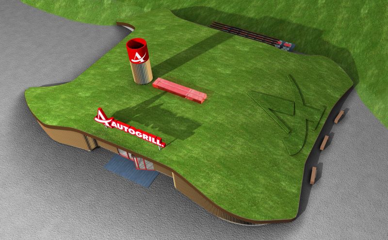 Ricostruzione 3D Autogrill di Ravenna