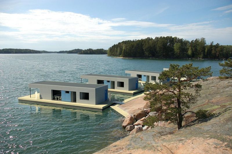 Il bungalow galleggiante della Marina Housing Villas