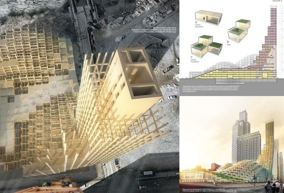 Esempio di progetto di un grattacielo in legno