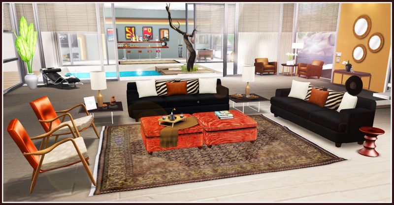 Open space in una casa prefabbricata