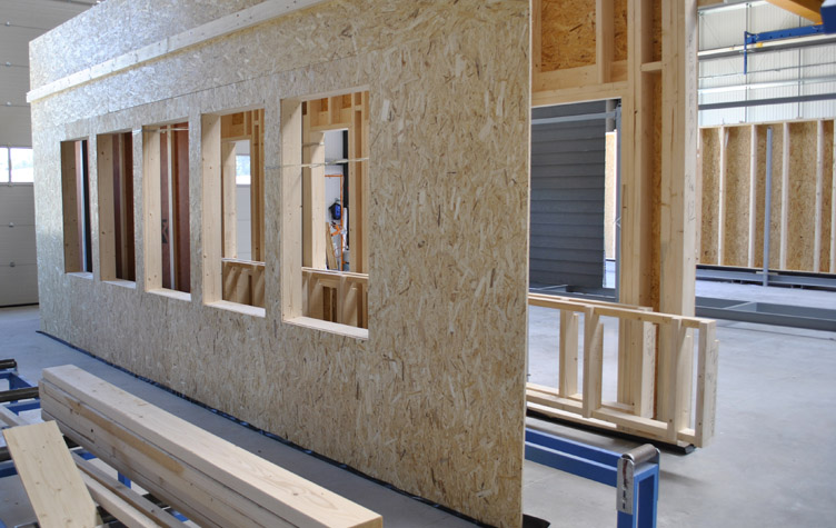 Moduli prefabbricati in legno