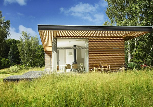 Esempio di un edificio in legno