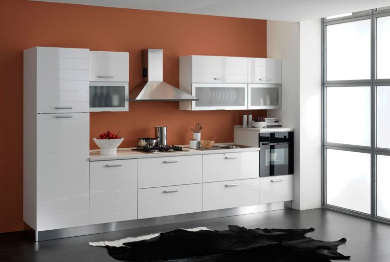 Cucina con cappa a filtro