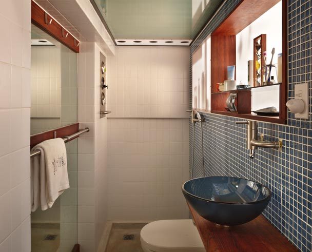 Casa impilabile di Sauer - visione del bagno