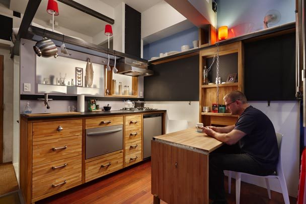 casa impilabile-cucina