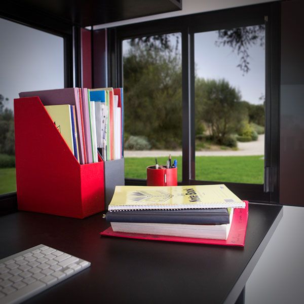 Scrivania all'interno di Harwyn Pod
