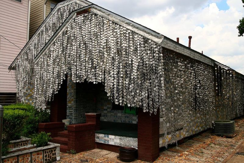la casa di lattine di birra
