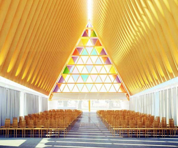 Sala interna della Cattedrale di Cartone
