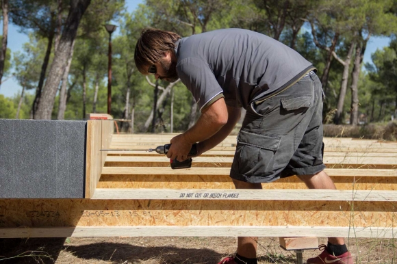 Fase di montaggio Pop-up House