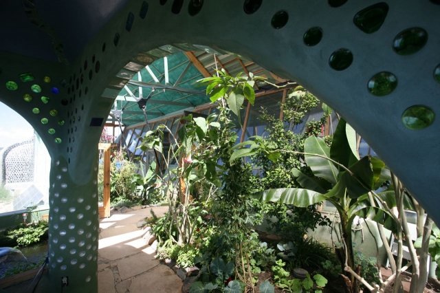 arco con bottiglie incorporate
