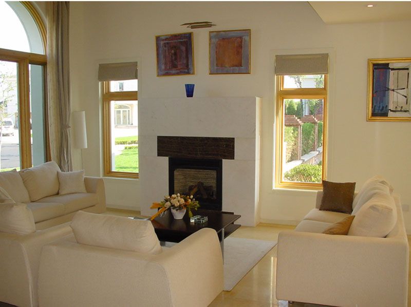 Soggiorno di una casa prefabbricata