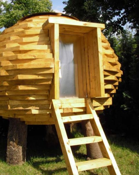 con legno di scarto
