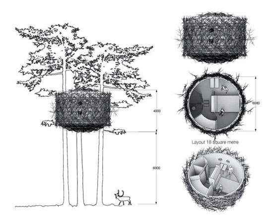 The Bir's Nest Room_Tree Hotel_Harads The Bir's Nest Room_Tree Hotel_Harads