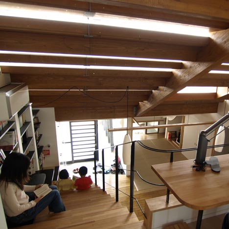interno eco house stairs house