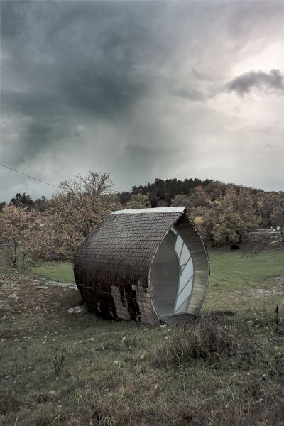 eco casa a forma di lumaca in svezia