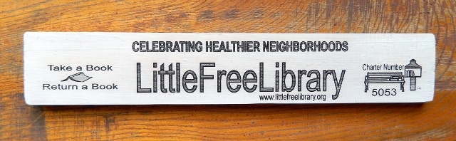 Etichetta delle Little Free Libraries