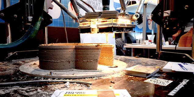 La stampante al lavoro