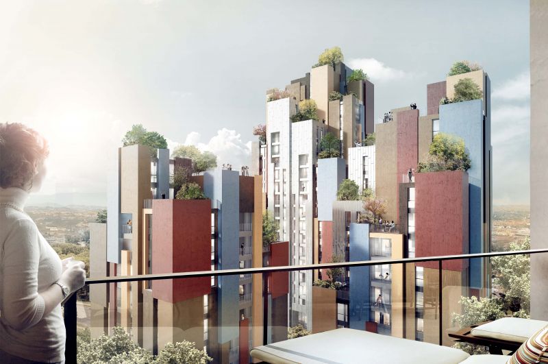 MCA, render delle torri da Christian Chierici