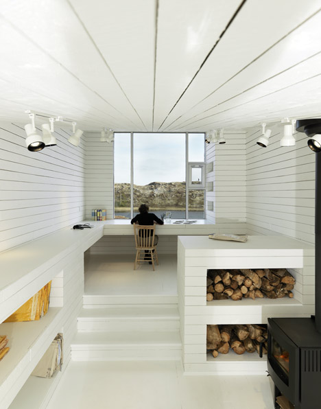 L'interno dello studio