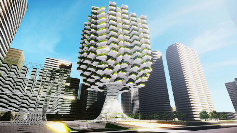 Il grattacielo avr&agrave; la forma di un albero