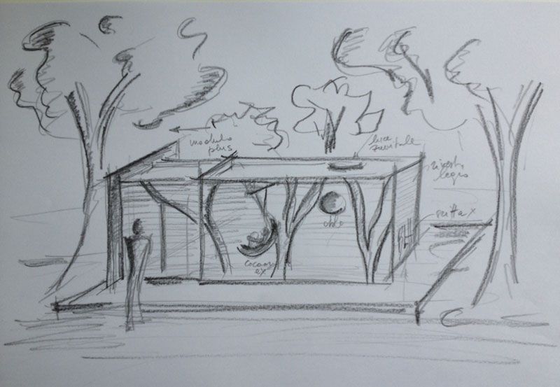 BLH, BABY LITTLE HOUSE, schizzo del progetto vincitore