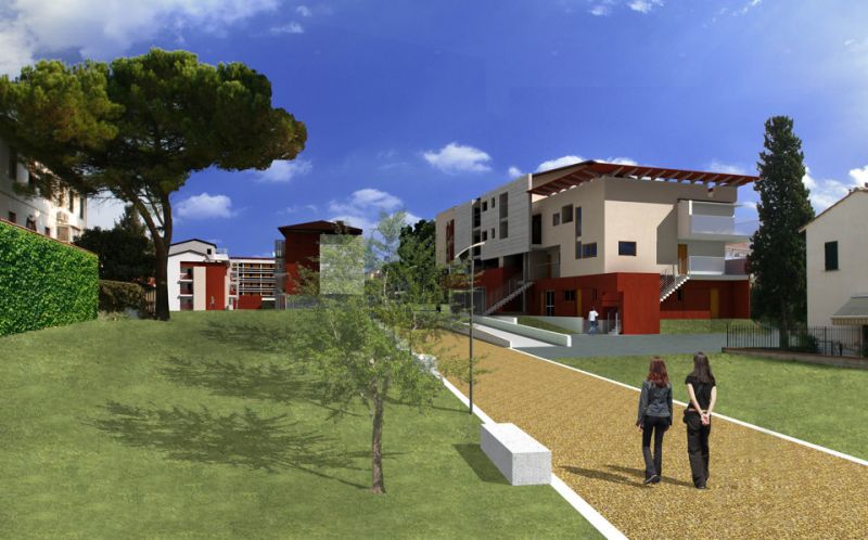Calenzano, progetto Redenta, case in legno