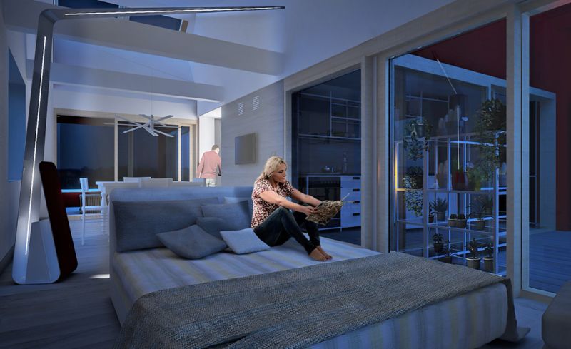 RhOME for denCity, visione interna dell'alloggio