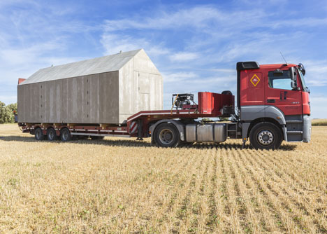 La casa pu&ograve; essere trasportata con un camion