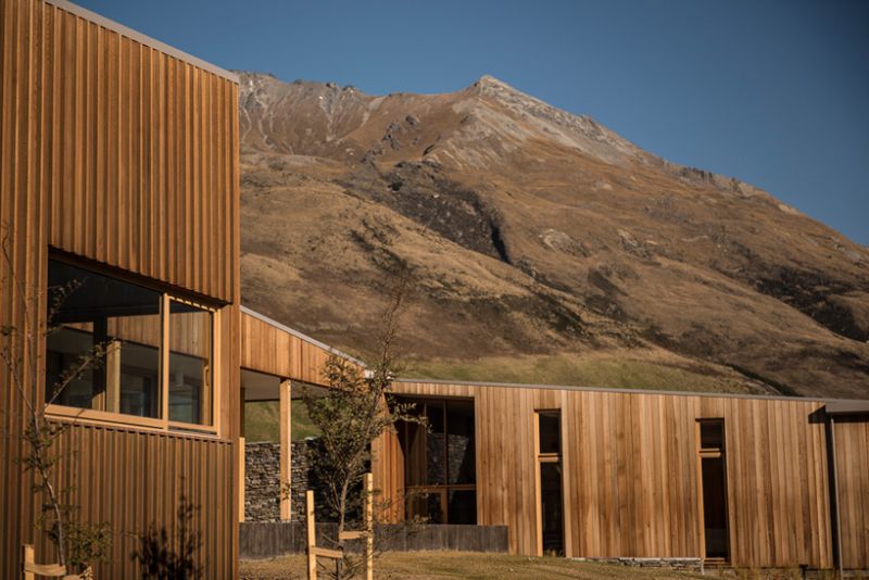 L'esterno delle strutture &egrave; in legno