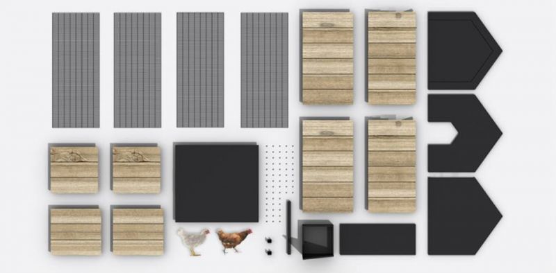 Daily needs modular chicken coop and garden