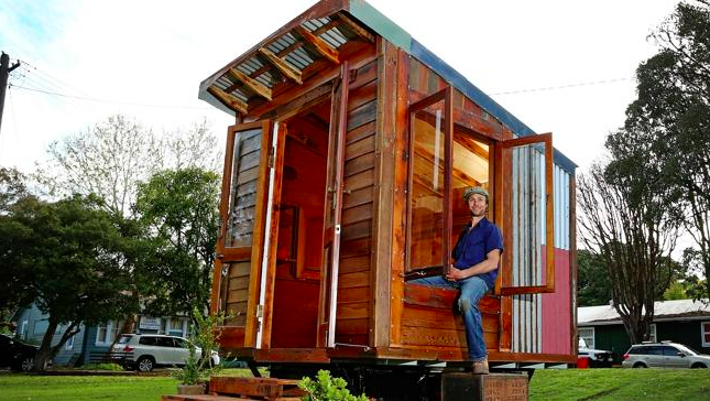 James Galletly e la sua tiny house James Galletly e la sua tiny house