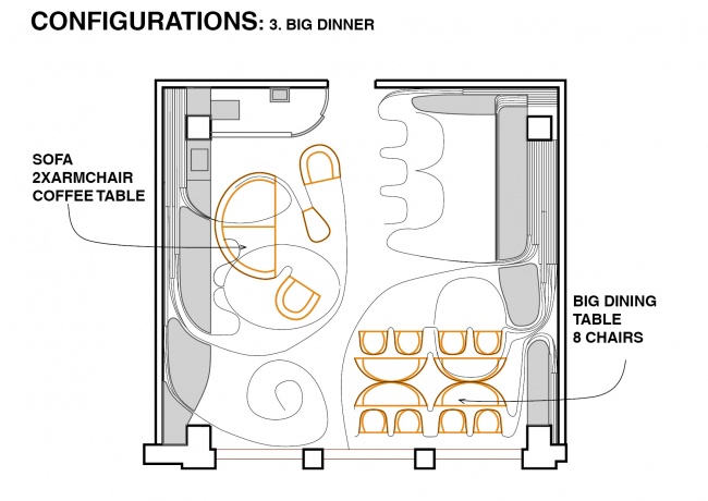 configurazione pranzo numeroso