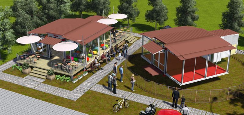 Mobile Home – EBS Block Rendering di un progetto per un caffè