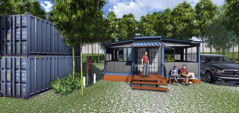 Mobile Home EBS Block Il rendering per un'abitazione privata
