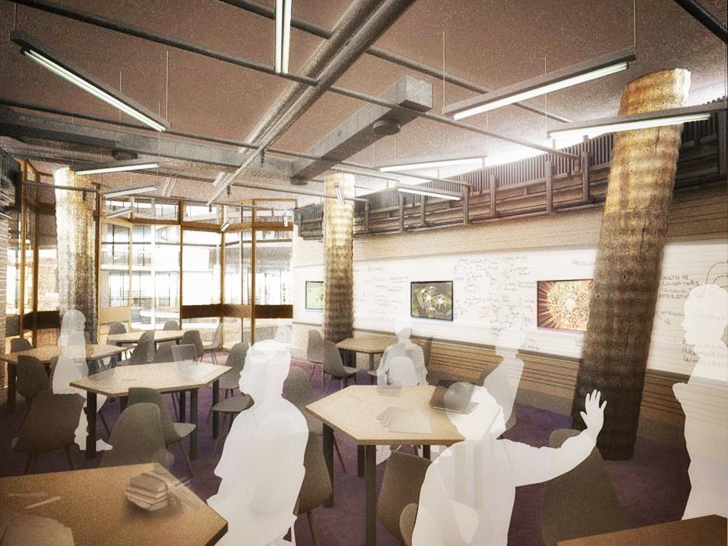 Learning Hub con il design di una stanza tipica