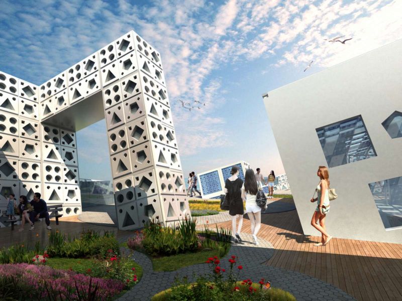L'edificio &egrave; collocato nell'Hong Kong Science Park