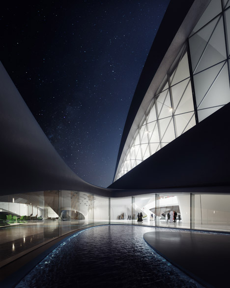 Bee'ah Headquarters L'edificio ha un andamento curvilineo