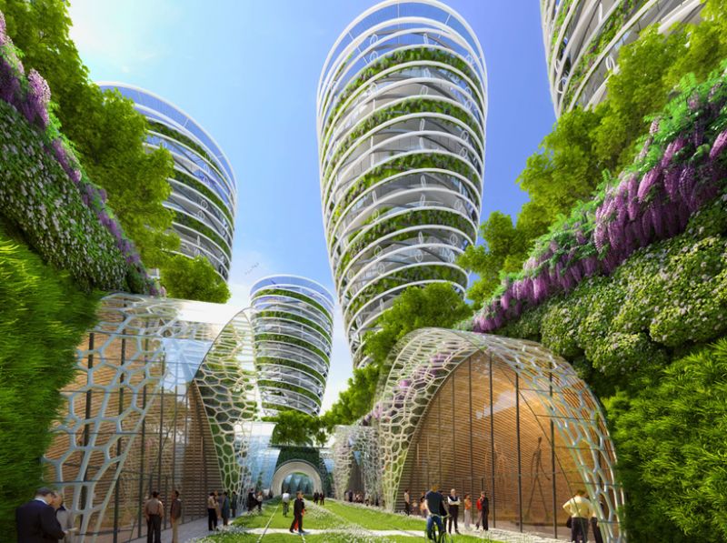 2050, Paris Smart City Le torri antismog