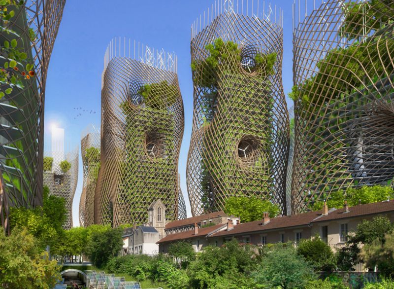 2050, Paris Smart City Torri bambù