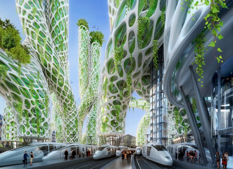 2050, Paris Smart City Torri mangrovia