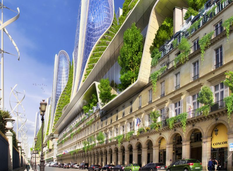 2050, Paris Smart City Le torri montagna