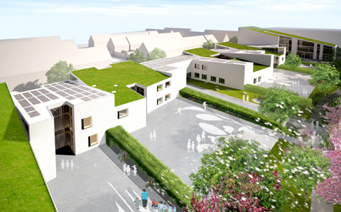 Zoetermeer Green School by seARCH, vista complessiva Zoetermeer Green School by seARCH, vista complessiva
